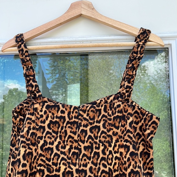 NWT Zara Animal Print Mini Dress - Picture 11 of 11